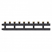 Распределительные коллекторы дублер рядный c накидными гайками 90-140 кВт Millennium MKD40F на 5 контура