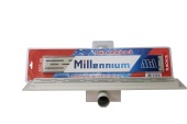 Трап линейный нержавейка с сухим гидрозатвором 60 см (решётка 01) Millennium