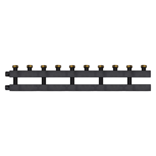 Распределительные коллекторы дублер рядный c накидными гайками 90-140 кВт Millennium MKD40F на 5 контура